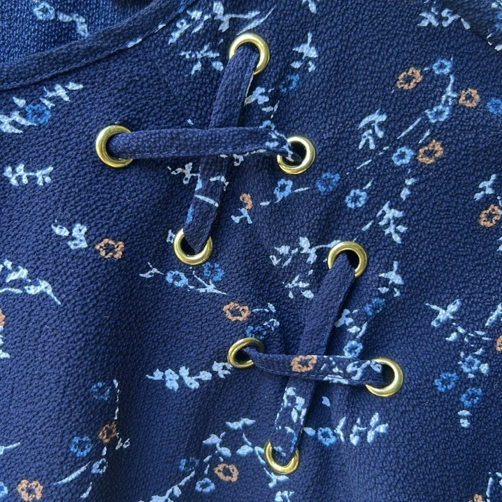 Michael Kors Floral Navy Women's Top